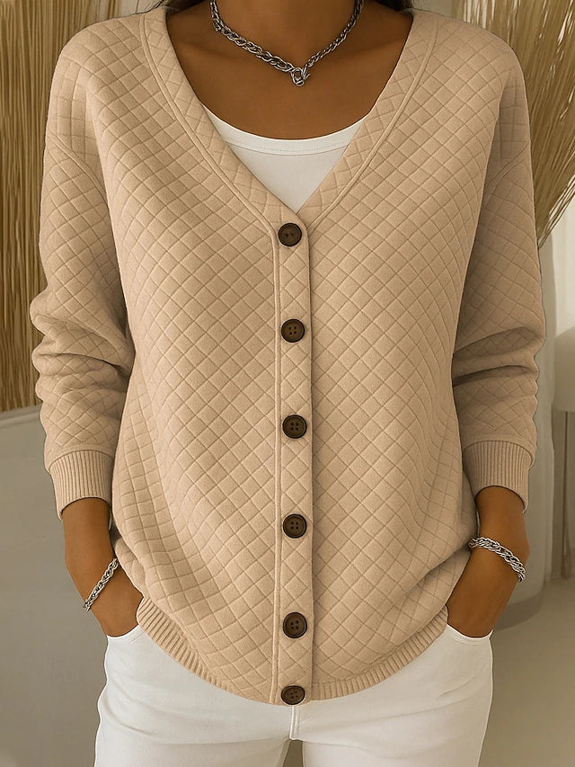 Ludovica | Cardigan Trapuntato con Bottoni