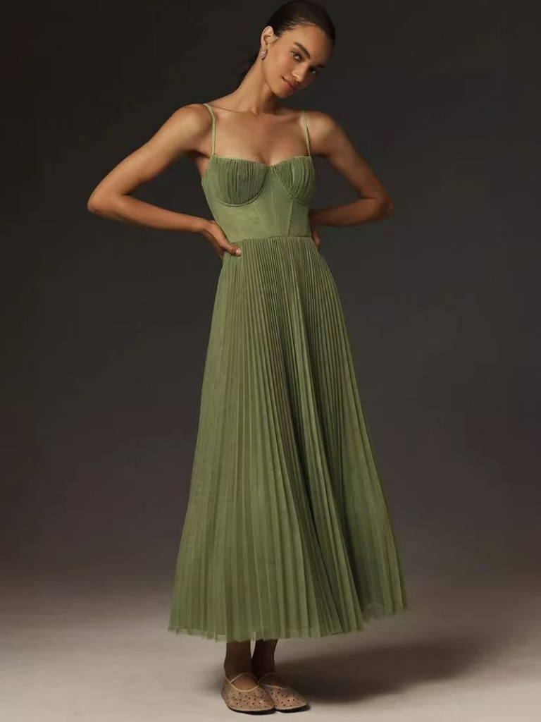 Anouk | Elegante Groene Maxidress