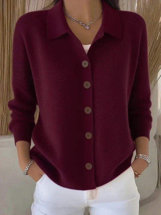 Giuseppina | Cardigan con Collo e Bottoni