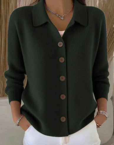 Giuseppina | Cardigan con Collo e Bottoni
