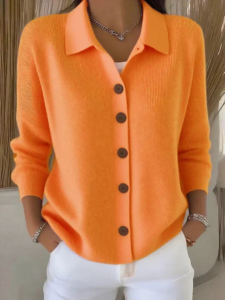 Giuseppina | Cardigan con Collo e Bottoni