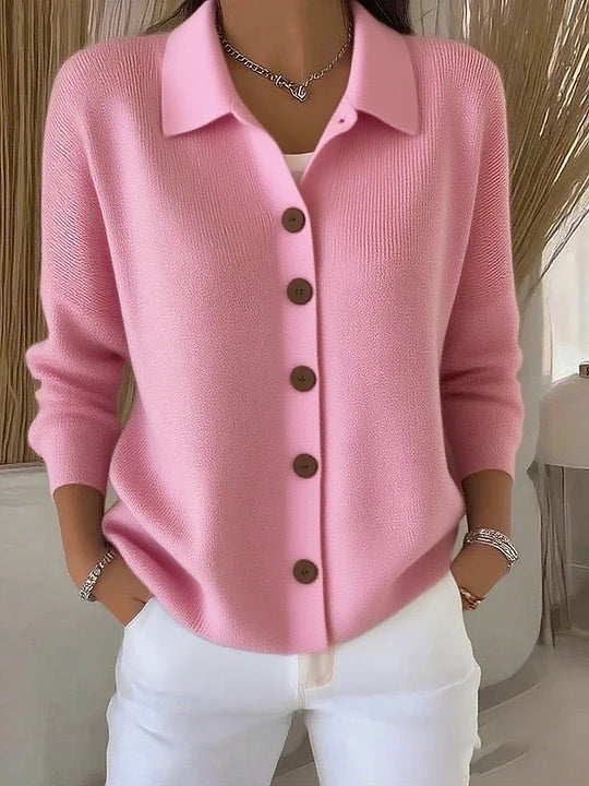 Giuseppina | Cardigan con Collo e Bottoni