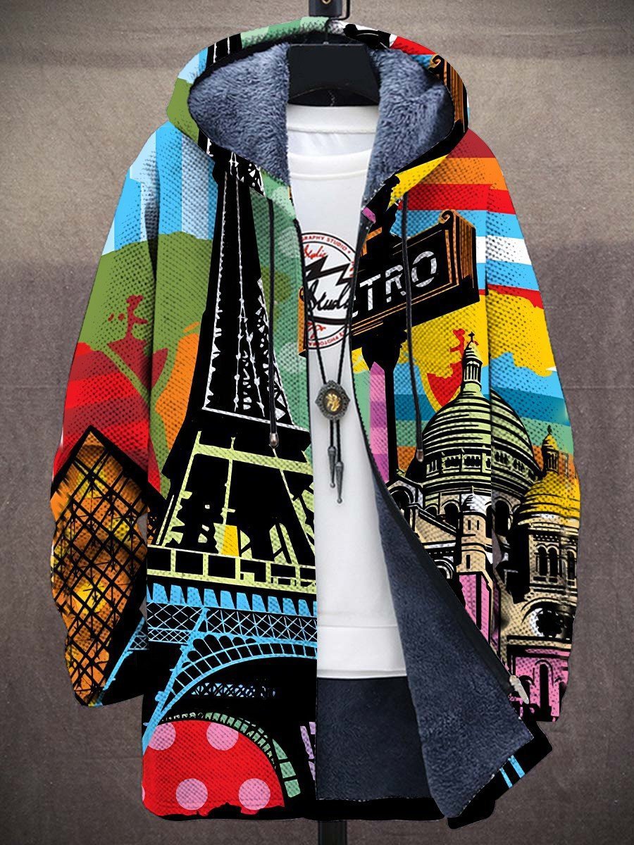 Ermelinda | Giacca con Zip e Cappuccio Artistica