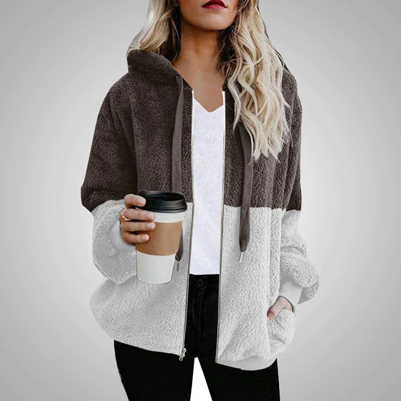 Laluna® | Cardigan soffice incontrato Capuchon