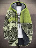 Margaux | Cardigan con Cappuccio Stampa Artistica
