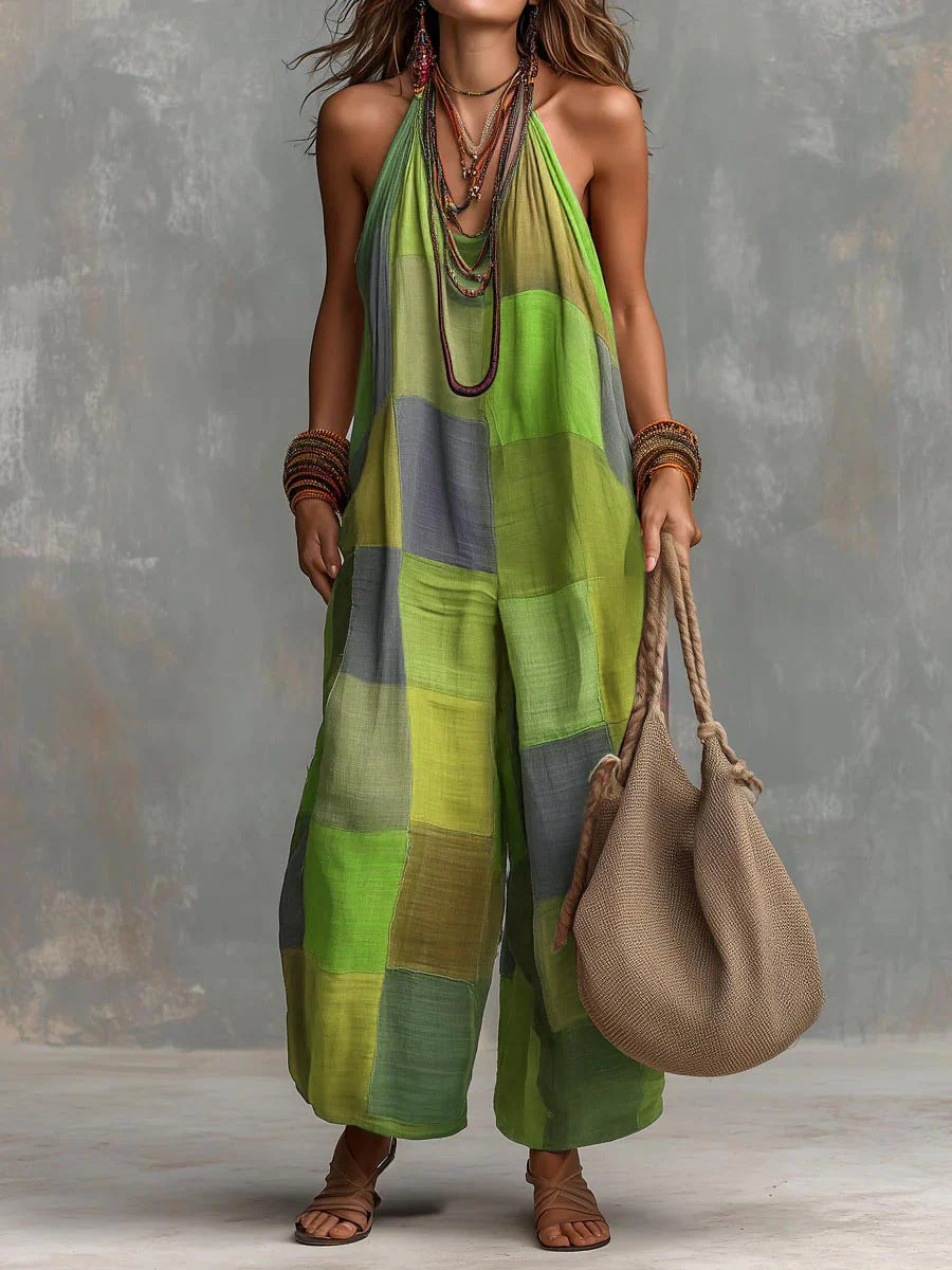 Tuta patchwork Boho — Frisheid e Vrijheid in Unieke Artistieke Stijl