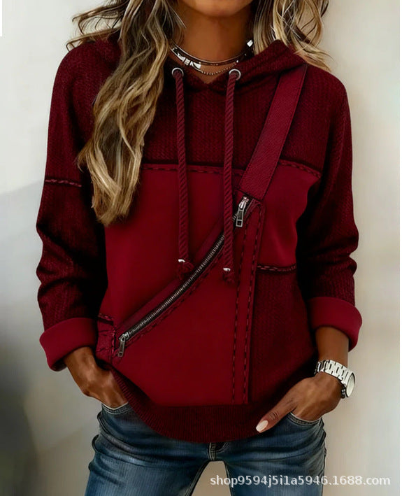 Rosita™ – Felpa con cappuccio urbana color block