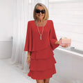 Roos | Elegante Jurk Midi con volant