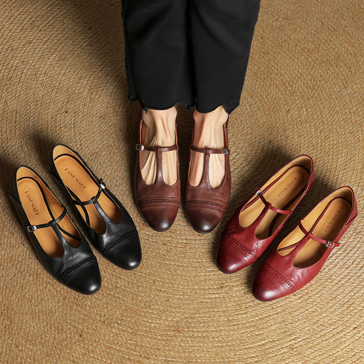 Fleur | Echte Leren Flats