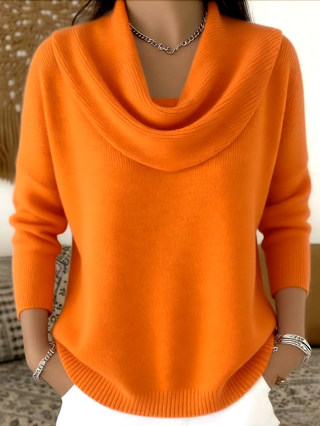 Giulietta | Maglione con Collo Drappeggiato