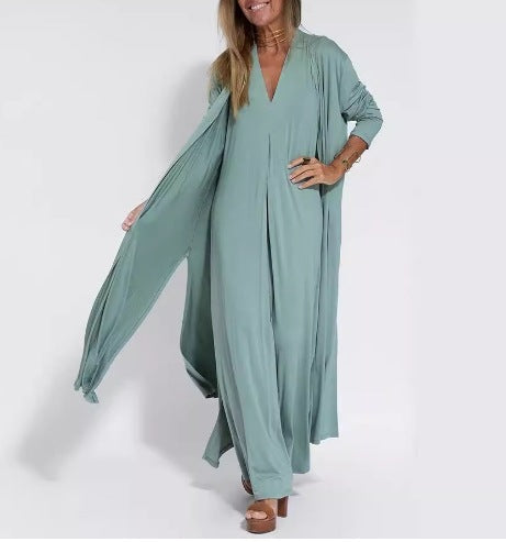 Sara | Modieuze Zomerse Jurk met Vest