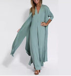Sara | Modieuze Zomerse Jurk met Vest