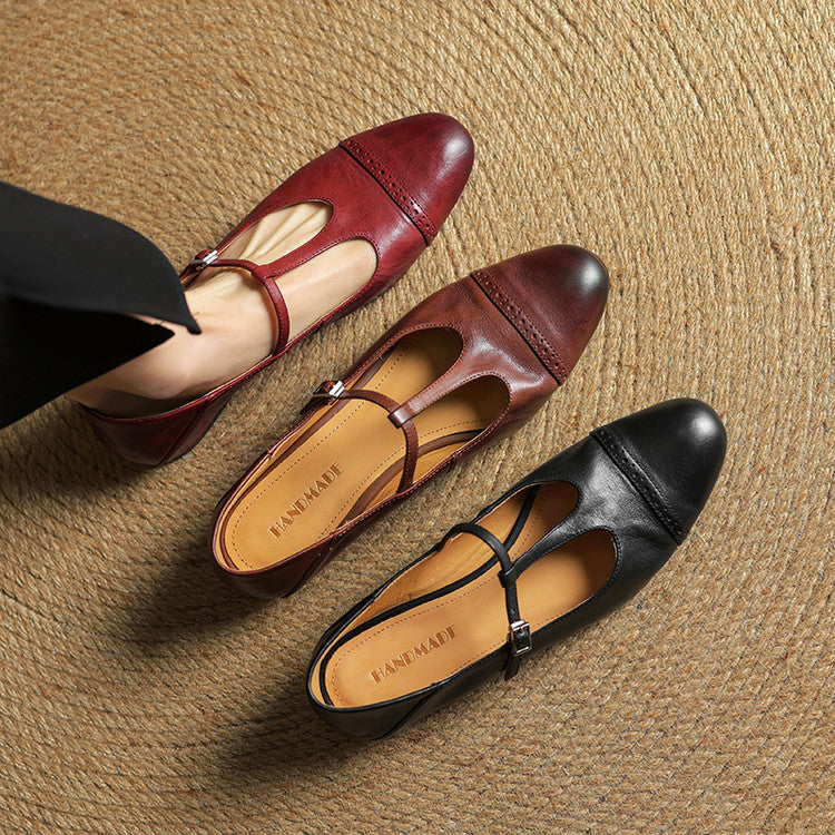 Fleur | Echte Leren Flats