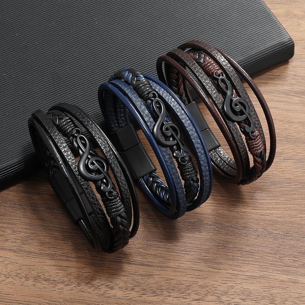 Rhythmo – Leren Armband voor Muziekliefhebbers