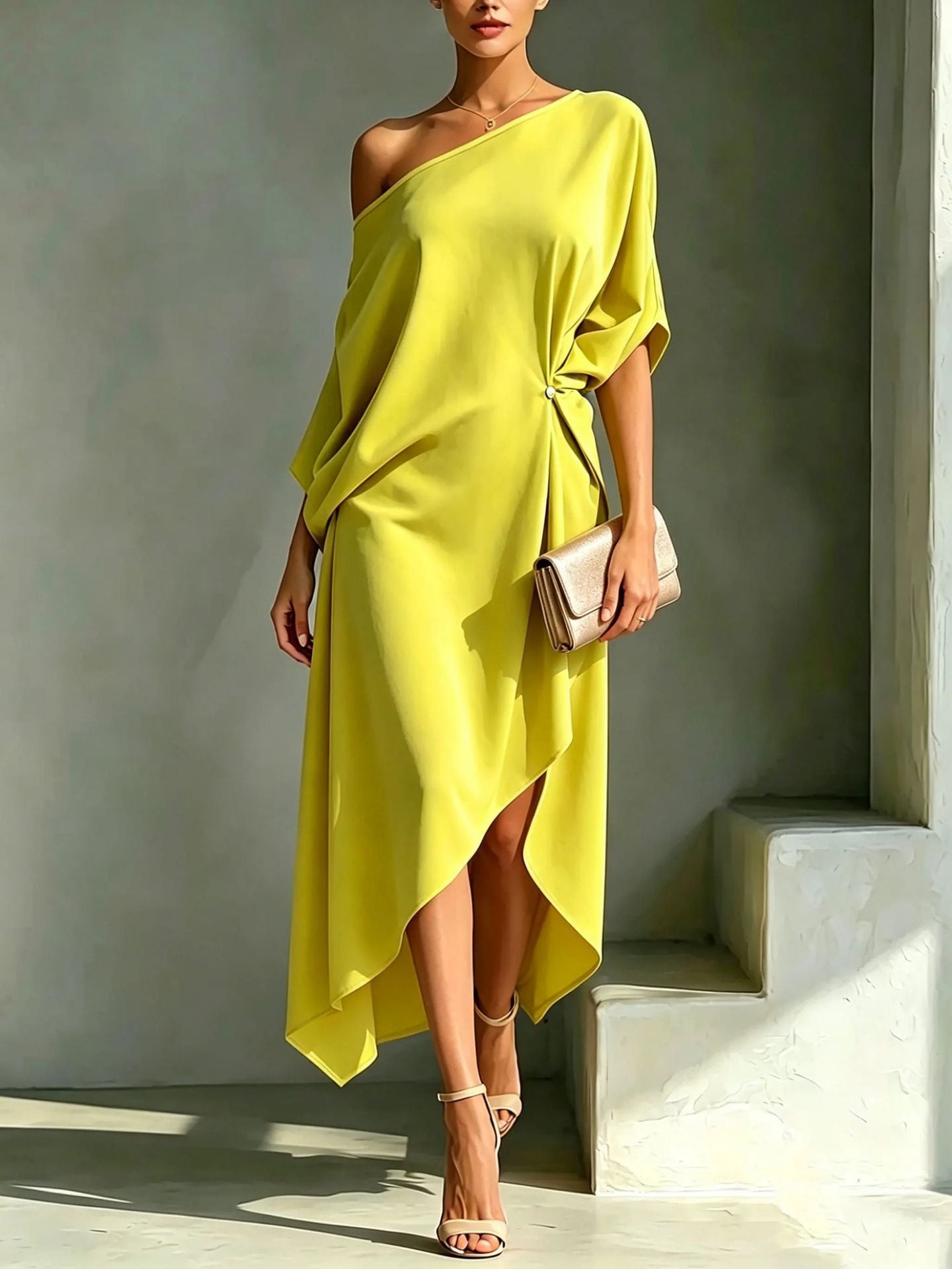 Barella | Elegante Kjole asimmetrico