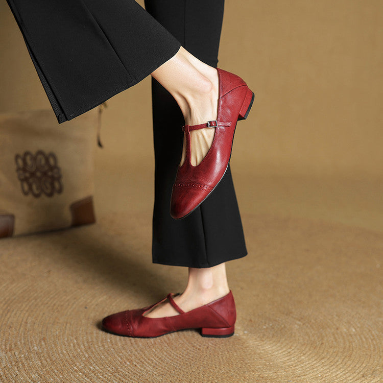Fleur | Echte Leren Flats