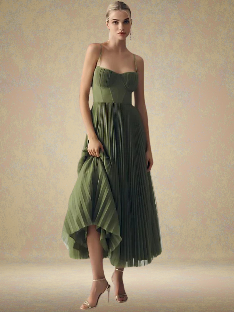 Anouk | Elegante Groene Maxidress