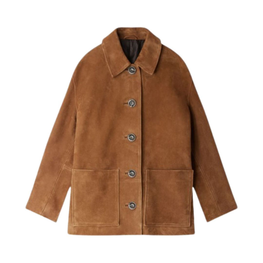 Laluna® | Cappotto di tendenza in pelle scamosciata