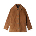 Laluna® | Cappotto di tendenza in pelle scamosciata