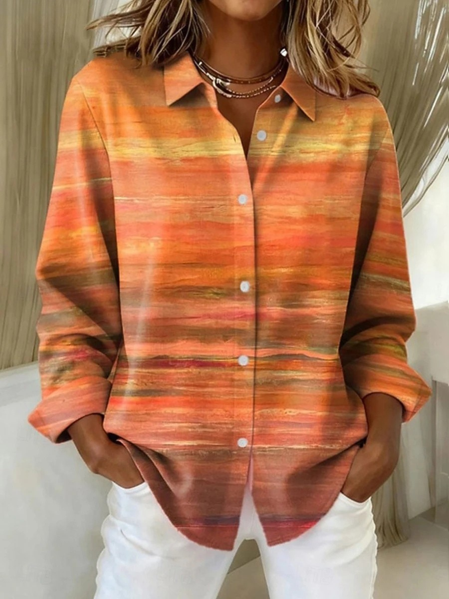 Anouk | Geruite Damesblouse met Lange Mouwen