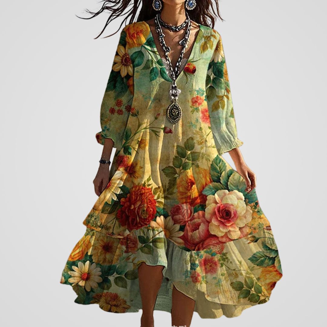 Sara | Vintage bloemenjurk