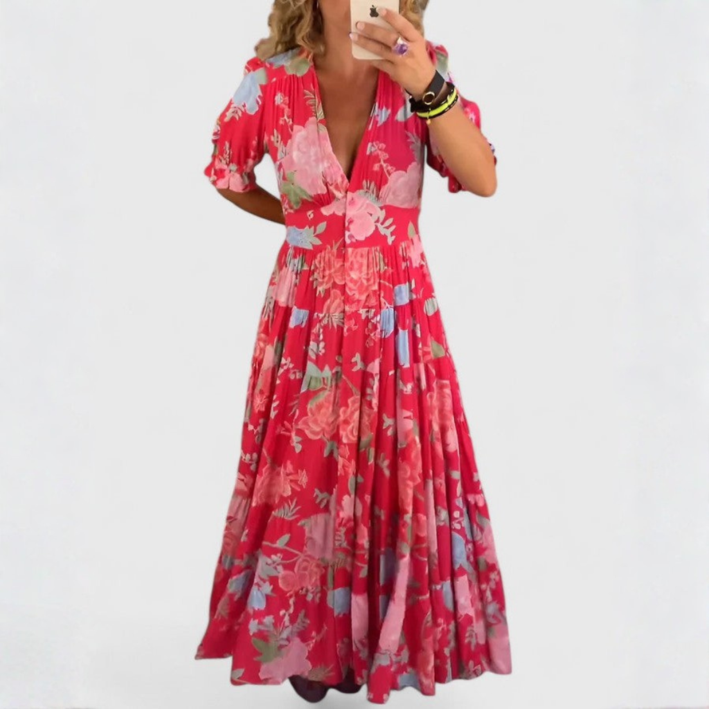 Anouk | Bloemenjurk ha incontrato V-hals