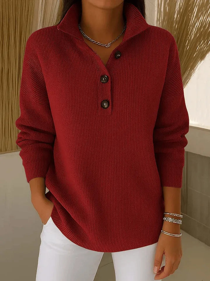 Fiorenza | Maglione Polo con Scollo a V