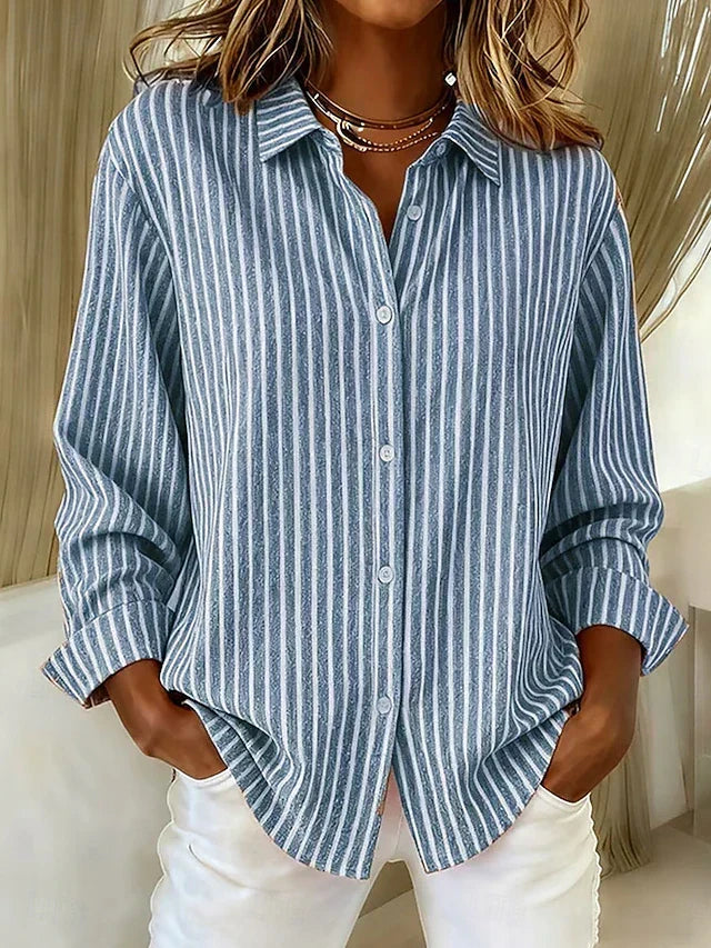 Giacinta | Camicia a Righe Bottoni