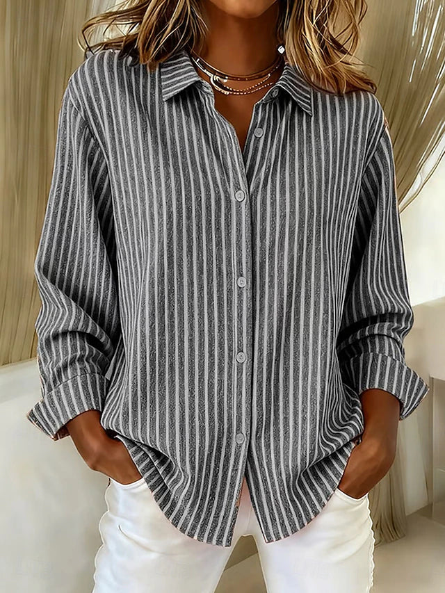 Giacinta | Camicia a Righe Bottoni