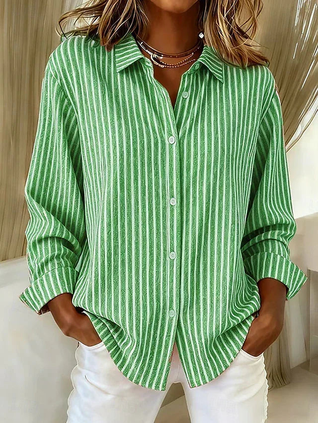 Giacinta | Camicia a Righe Bottoni