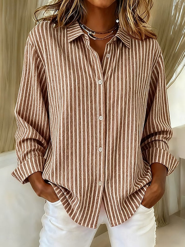 Giacinta | Camicia a Righe Bottoni