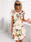 Camille – Elegante, elegante vestito con volant