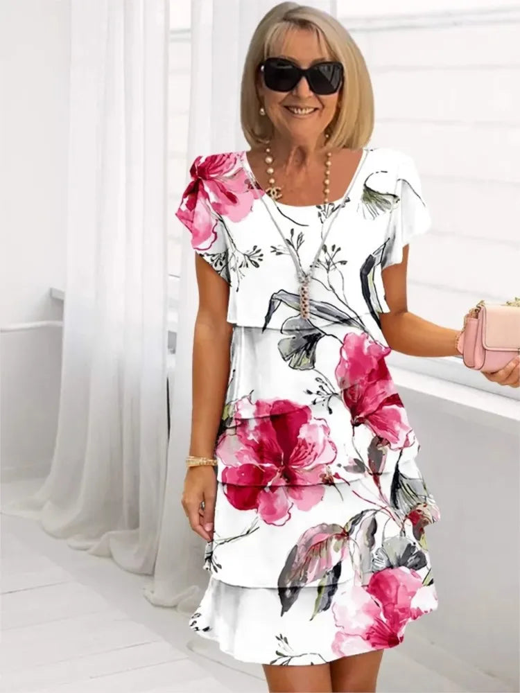 Éliane – Elegante, elegante vestito con volant