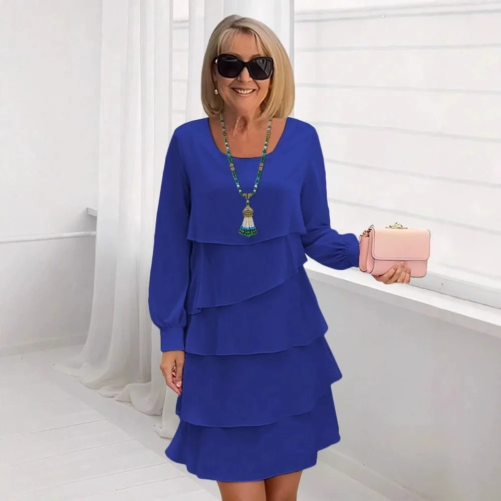 Madeleine – Elegante, elegante vestito con volant
