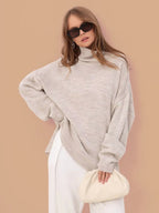 Tessa | Oversized Trui met Split