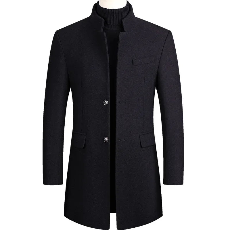 Daan | Kasjmier-Wollen Heren Trenchcoat