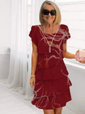 Lucie – Elegante, vloeiende jurk met ruffles