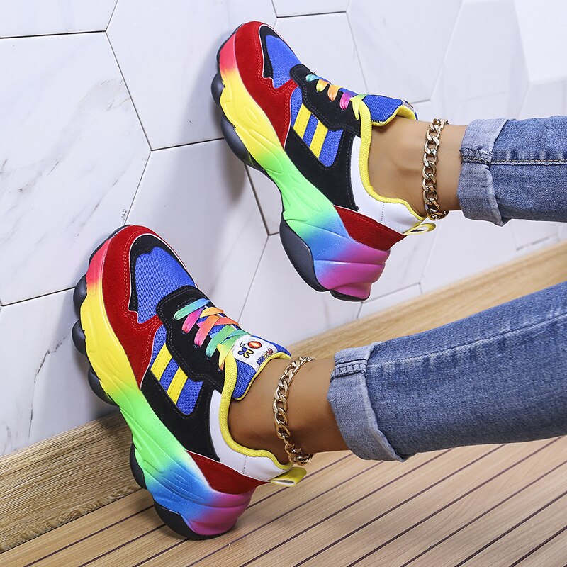 Iris | Orthopedische Regenboog Sneakers