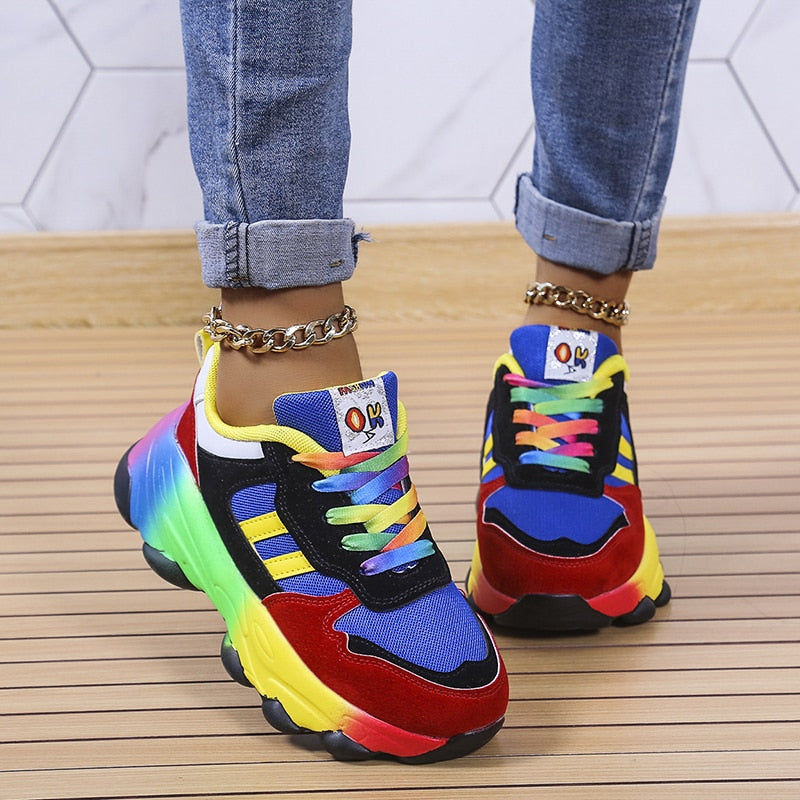 Iris | Orthopedische Regenboog Sneakers
