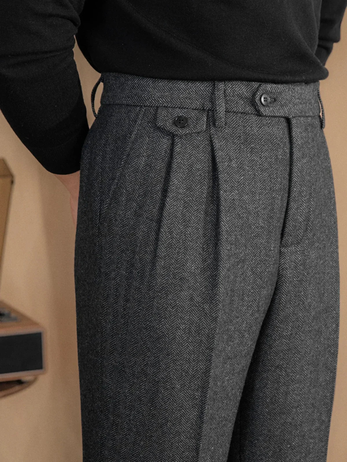 Laluna® | Modieuze Wollen Broek