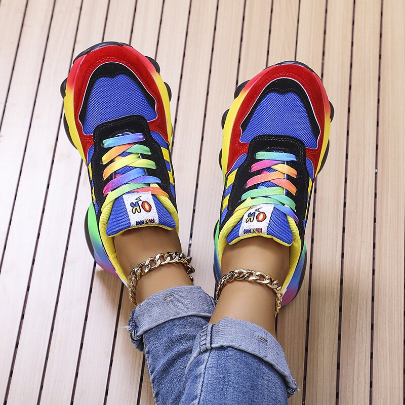 Iris | Orthopedische Regenboog Sneakers