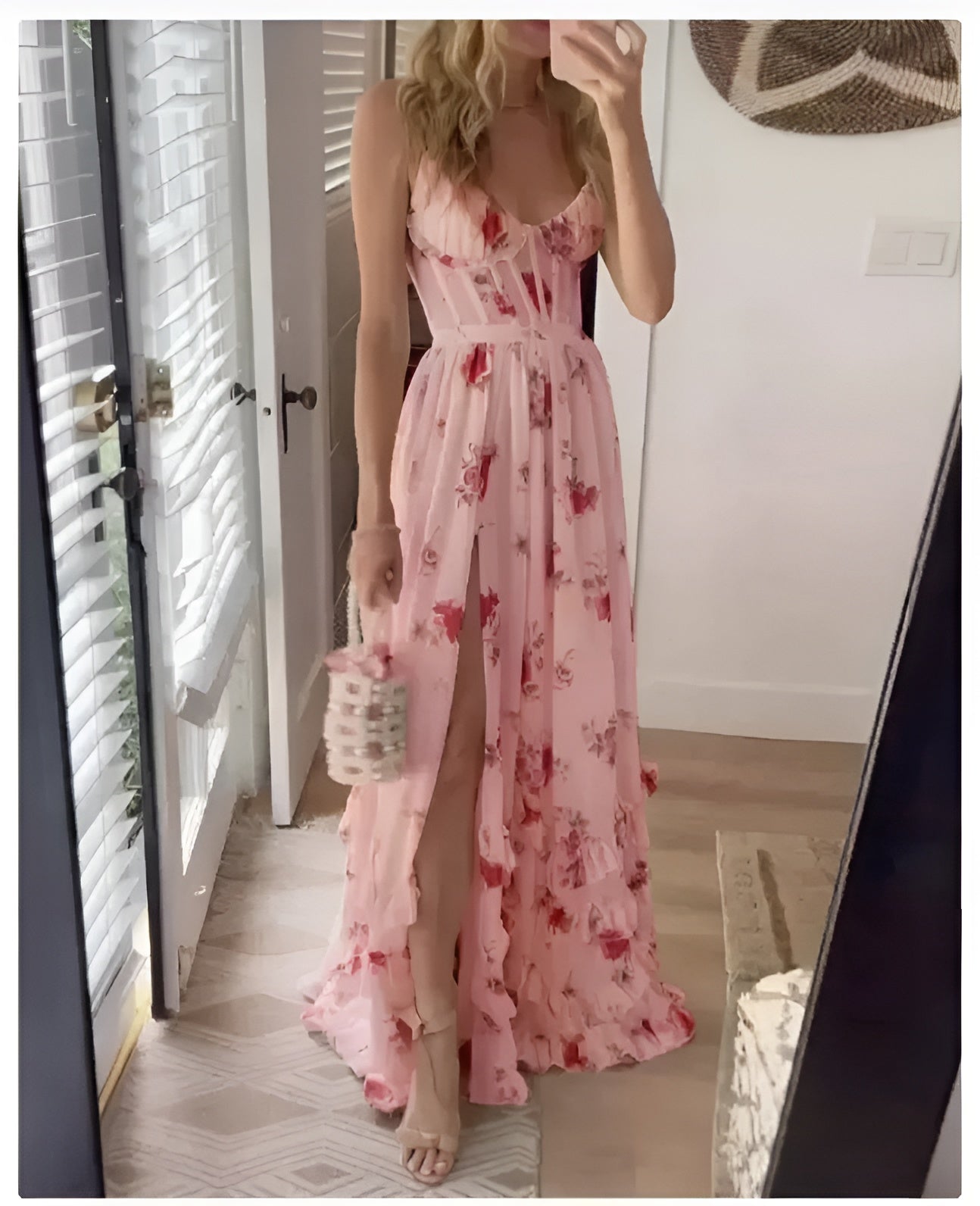Anna | Lange jurk met bloemen