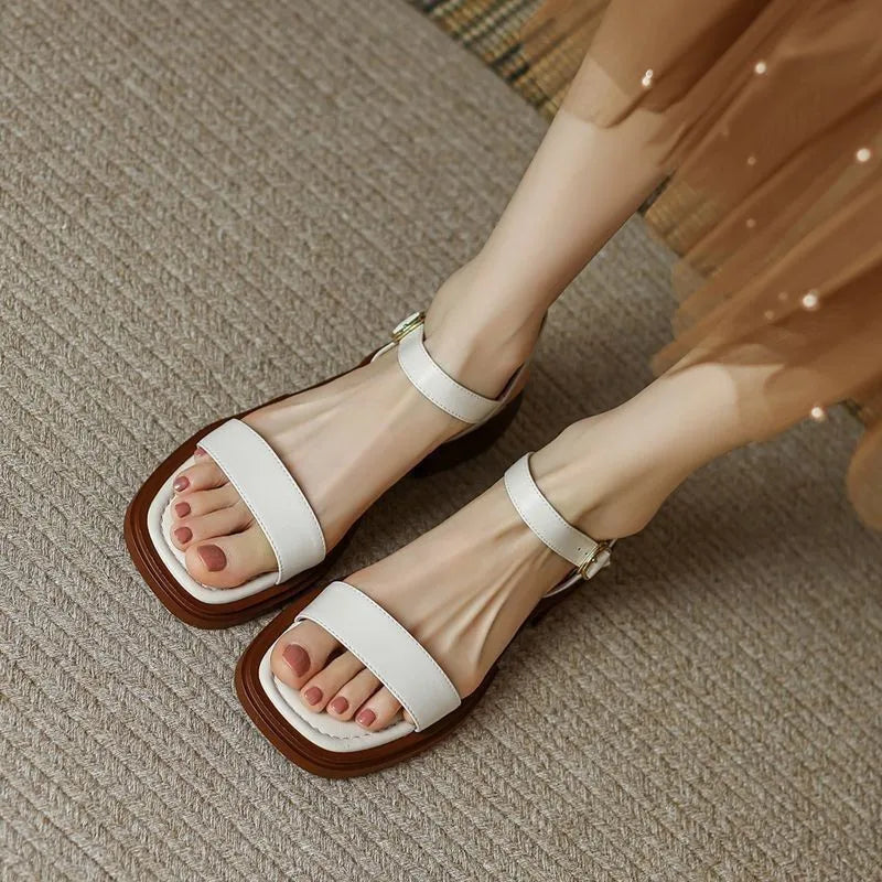 Tessa | Zomerse Leren Sandalen