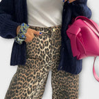Macklyn™ - Jeans vintage con motivo leopardato