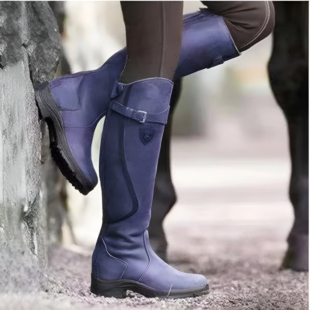 Marloes | Elegante Hoge Leren Laarzen