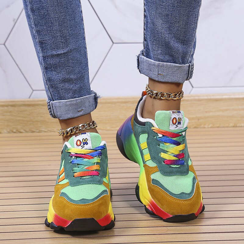 Iris | Orthopedische Regenboog Sneakers
