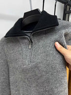 LALUNA® | GERIBBELDE ZIP-UP TRUI