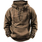 Laluna® | Stijlvolle hoodie met vetersluiting