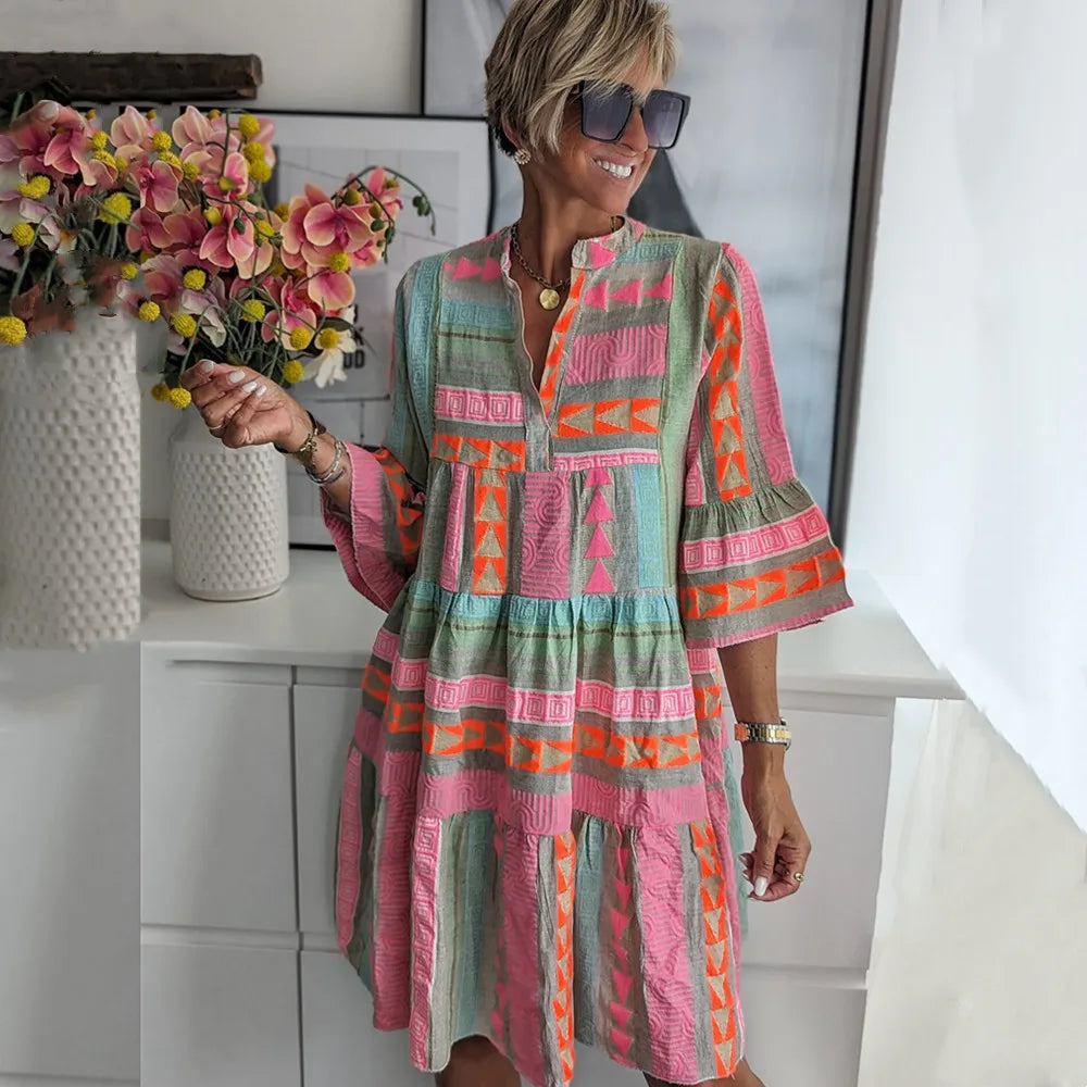Juliane – Boho Swingjurk