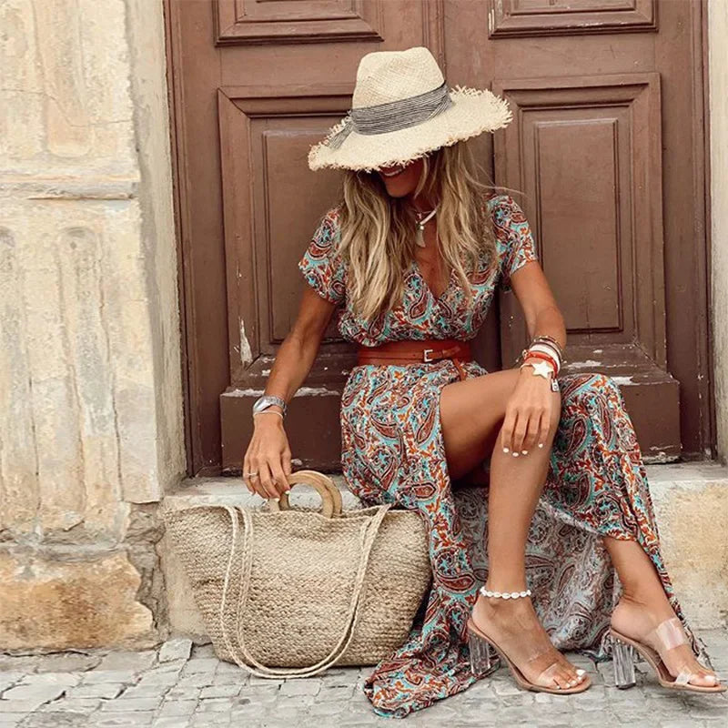 Laluna® | Elegante Bohemian Maxi-Jurk